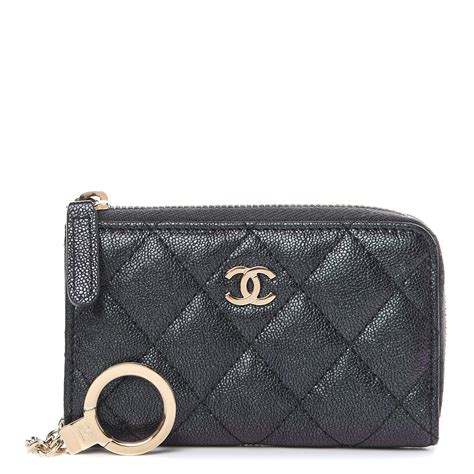 chanel zipped key holder.